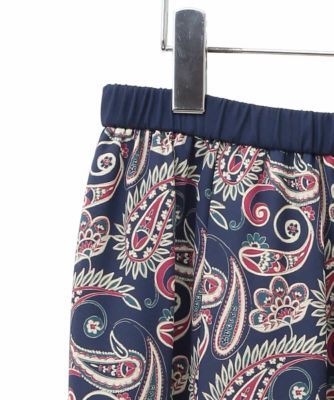 ドライタッチ］ウエストゴム更紗ペイズリープリントスカート