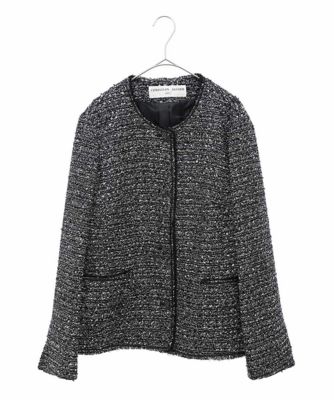 ODE(オッド)★配色ライニングWOOLツイードジャケット WEIRDO/ウィアード 「WEIRDOZ -QUILTING JACKET」 キルティング