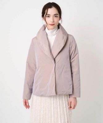 【送料無料】CHRISTIAN AUJARD Lサイズ (Women/大きいサイズ)/クリスチャン・オジャール Lサイズ【大きいサイズ/軽量・暖かい】中綿入りショートアウター 01ピンク コート・ジャケット【三越伊勢丹/公式】