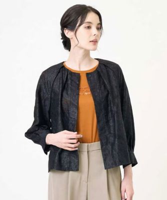 美品　クリスチャンオジャール　レザージャケット　コート　ノーカラー　裏地総柄 楽天市場】【5%offクーポン】レザージャケット レディース ノー