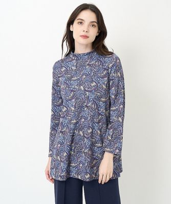 ペイズリープリントチュニックカットソー | CHRISTIAN AUJARD Lサイズ