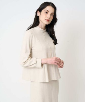 ＜CHRISTIAN AUJARD Lサイズ (Women/大きいサイズ)＞【大きいサイズ／セットアップ対応】ラメジャージープルオーバー