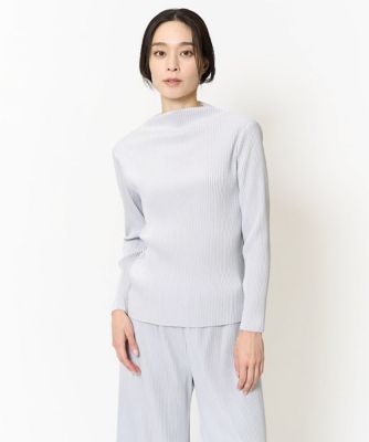 ＜CHRISTIAN AUJARD Lサイズ (Women/大きいサイズ)＞【大きいサイズ／軽い・保温性・セットアップ対応】プリーツデザインカットソー