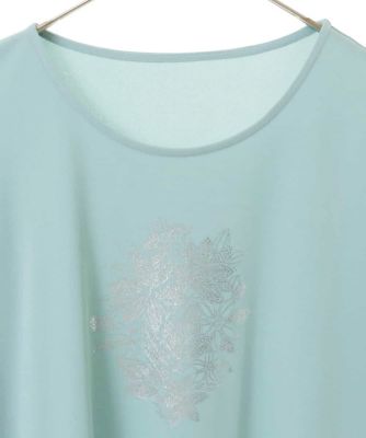 ［接触冷感］箔プリントカットソー