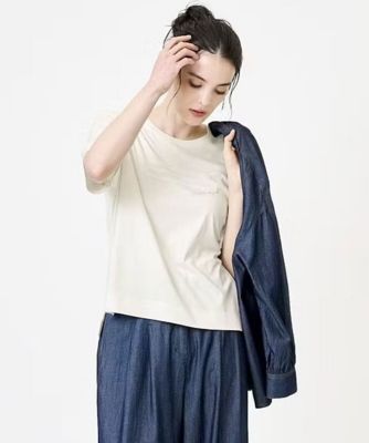 【SALE】【送料無料】CHRISTIAN AUJARD Lサイズ (Women/大きいサイズ)/クリスチャン・オジャール Lサイズ スパンコール刺繍Tシャツ 80アイボリー トップス【三越伊勢丹/公式】