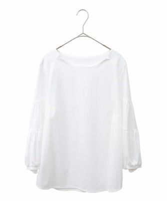 ［ドライタッチ］袖コンシャスカットソー