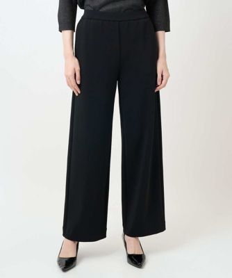 【送料無料】CHRISTIAN AUJARD Lサイズ (Women/大きいサイズ)/クリスチャン・オジャール Lサイズ ウエストゴムジャージーパンツ 94ブラック パンツ・ズボン【三越伊勢丹/公式】