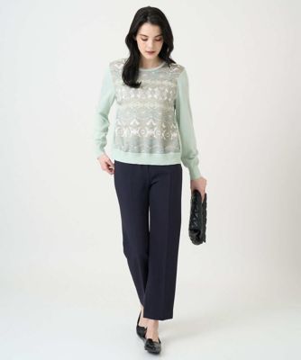 大きいサイズ】センタープレス美シルエットパンツ | CHRISTIAN AUJARD