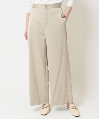 ステッチデザインセミワイドパンツ
