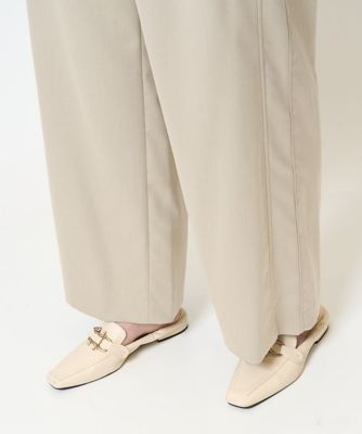 ステッチデザインセミワイドパンツ