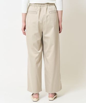 ステッチデザインセミワイドパンツ
