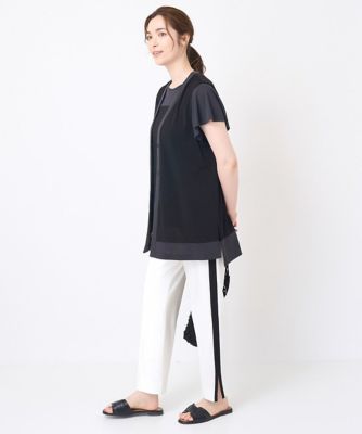 サイドラインストレートパンツ