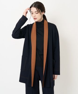 ＜CHRISTIAN AUJARD Lサイズ (Women/大きいサイズ)＞配色ニットコーディガン