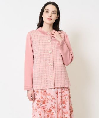 大きいサイズ】異素材コンビデザイン羽織り | CHRISTIAN AUJARD L