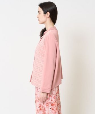 大きいサイズ】異素材コンビデザイン羽織り | CHRISTIAN AUJARD L