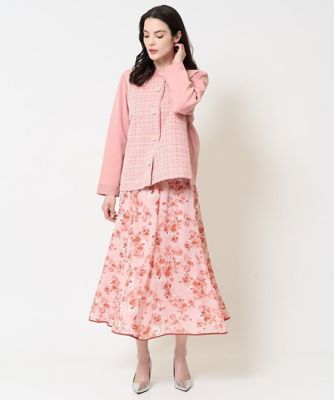 大きいサイズ】異素材コンビデザイン羽織り | CHRISTIAN AUJARD L