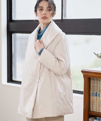 【送料無料】CHRISTIAN AUJARD Lサイズ (Women/大きいサイズ)/クリスチャン・オジャール Lサイズ【大きいサイズ/暖か・軽い】ミドル丈ダウンコート 80アイボリー コート・ジャケット【三越伊勢丹/公式】