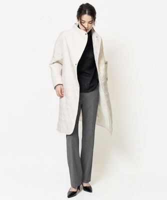 ＜CHRISTIAN AUJARD Lサイズ (Women/大きいサイズ)＞［軽い・撥水加工］オリジナルキルティングコート