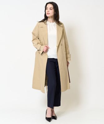 ライナー付ベルテッドコート