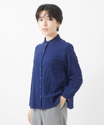 GIANNI LO GIUDICE / ジャンニ・ロ・ジュディチェ [洗える]シャーリングフリルブラウス 洗える]シャーリングフリルブラウス | ジャンニ・ロ・ジュディ
