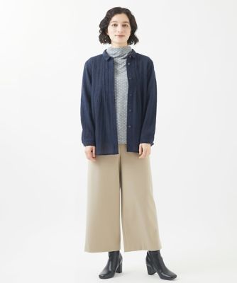 ウールガーゼワッシャーブラウス