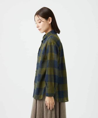 日本製］リファインガーゼブロックチェックブラウス | GIANNI LO