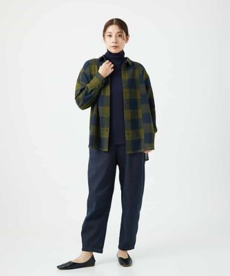 日本製］リファインガーゼブロックチェックブラウス | GIANNI LO