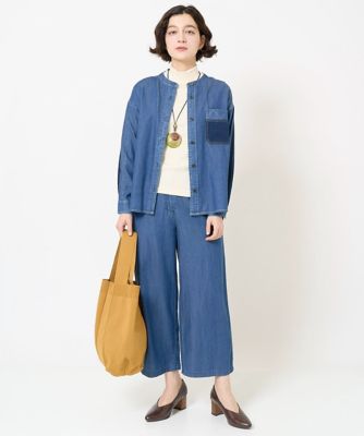 フリクションデニムブラウス