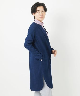 GIANNI LO GIUDICE / ジャンニ・ロ・ジュディチェ [洗える]二重織ガーゼデニムロングブラウス 洗える]二重織ガーゼデニムロングブラウス(ブラウス・シャツ