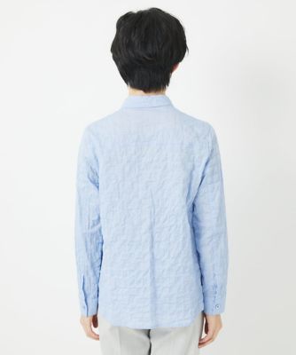 ［日本製］シャーリングシャンブレーブラウス
