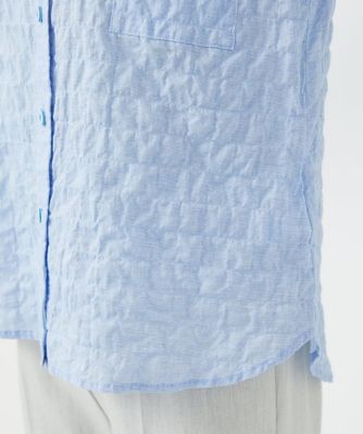 ［日本製］シャーリングシャンブレーブラウス