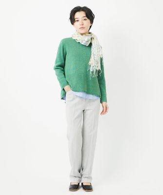 ［日本製］シャーリングシャンブレーブラウス