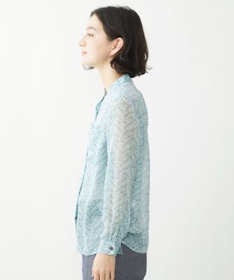 洗える／日本製］更紗ドビーシフォンブラウス | GIANNI LO
