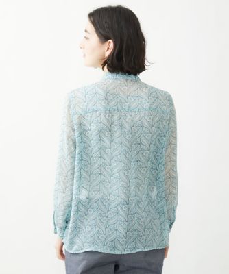 GIANNI LO GIUDICE / ジャンニ・ロ・ジュディチェ [洗える・日本製]更紗ドビーシフォンブラウス 洗える/日本製]更紗ドビーシフォンブラウス | ジャンニ・ロ
