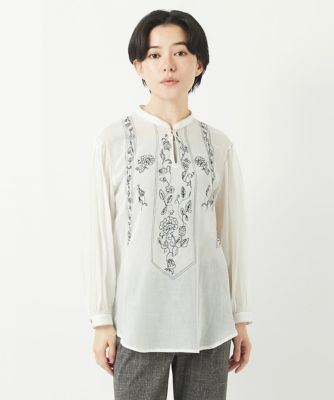コットンガーゼ刺繍ブラウス | GIANNI LO GIUDICE(Women/小さい