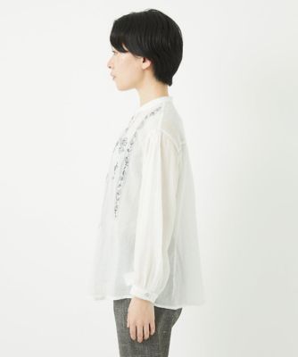 GIANNI LO GIUDICE / ジャンニ・ロ・ジュディチェ [洗える]コットンガーゼ刺繍ブラウス 洗える]コットンジャガードカットソーチュニック(チュニック