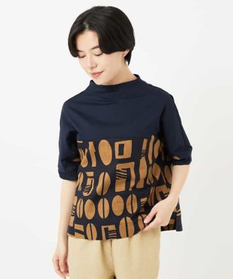 GIANNI LO GIUDICE(Women/小さいサイズ)/ジャンニロジュディチェ コーヒービーンズプリントブラウス