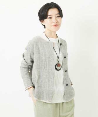 ＜GIANNI LO GIUDICE(Women/小さいサイズ)＞楊柳ブラウスジャケット