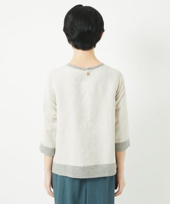 レーヨンリネンエンブロイダリーブラウス