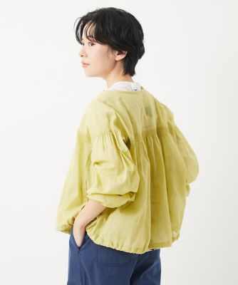 ＜GIANNI LO GIUDICE(Women/小さいサイズ)＞コットンオーガンジーシアーブルゾン
