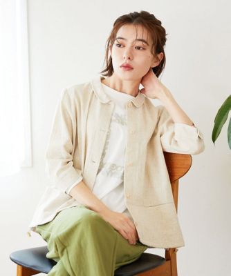 千鳥格子柄リネンコットンブラウス | GIANNI LO GIUDICE(Women/小さい