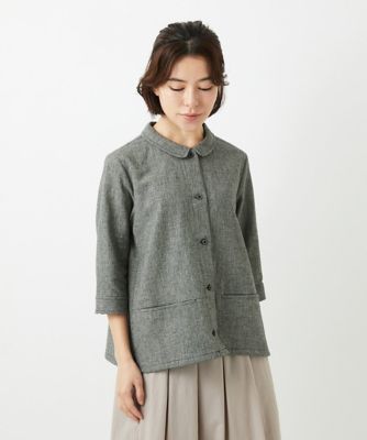 千鳥格子柄リネンコットンブラウス | GIANNI LO GIUDICE(Women/小さい