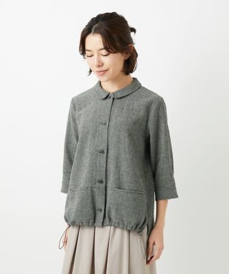 千鳥格子柄リネンコットンブラウス | GIANNI LO GIUDICE(Women/小さい