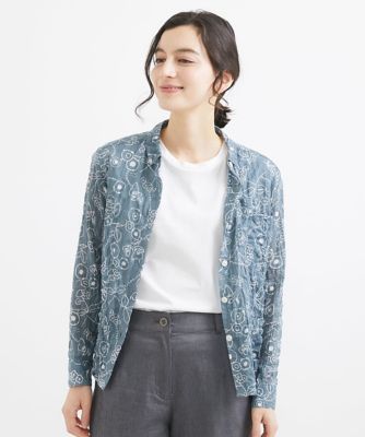 ＜GIANNI LO GIUDICE(Women/小さいサイズ)＞［日本製］フラワー柄コットンブラウス