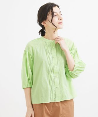 袖コンシャスデニムブラウス