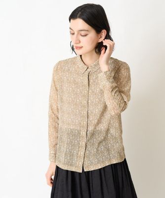 フラワープリントシフォンブラウス | GIANNI LO GIUDICE(Women/小さい