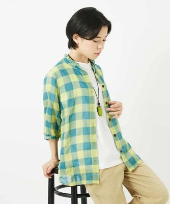 シャーリングチェックシャツブラウス | GIANNI LO GIUDICE(Women