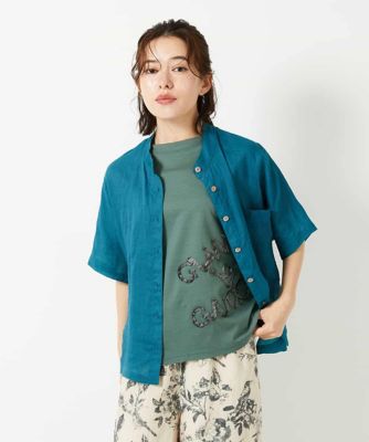 シルクスクエアプリントスカーフカラーブラウス | BLAMINK (Women 