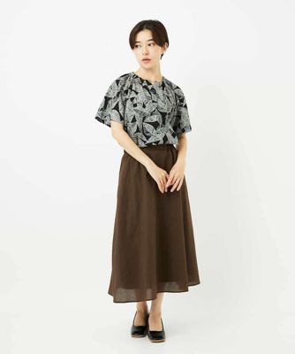 ミラクルウェーブリーフプリントブラウス | GIANNI LO GIUDICE(Women