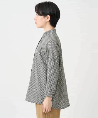 コットンリネンブラウス